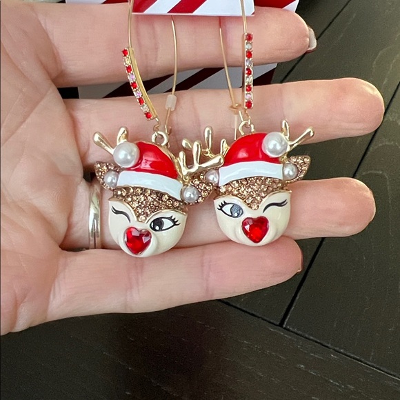Betsey Johnson Rudolph Earrings - Picture 6 of 6